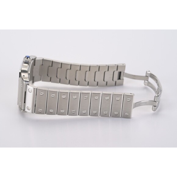 Cartier Santos Galbee Large 1564 White Roman Dial 29mm Watch - Picture 8 of 12